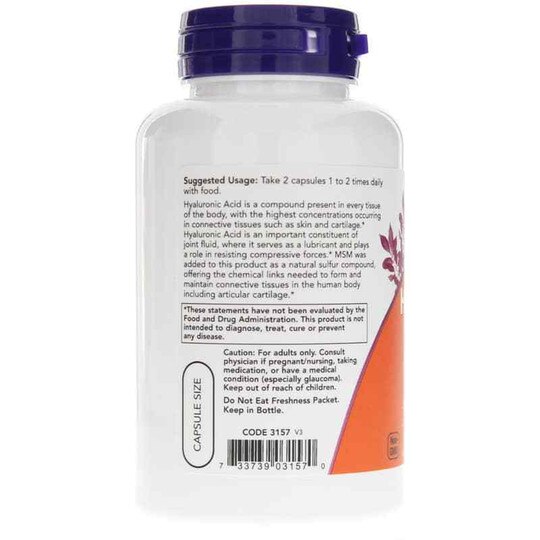 Hyaluronic Acid 50 Mg, NOW